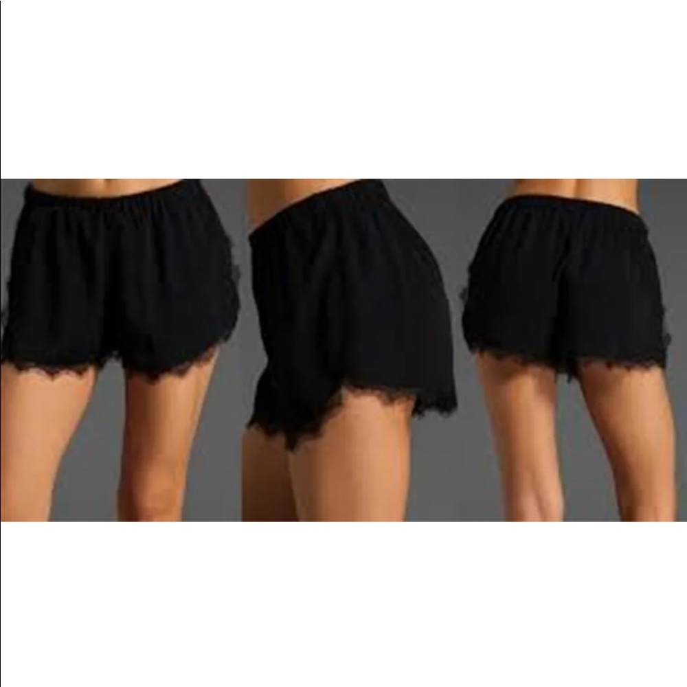 The Reformation Fly Lace Shorts Black XS